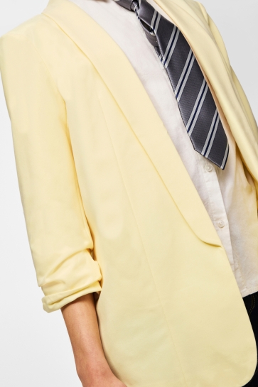 Pieces pcbosella 3/4 blazer noos bc Geel