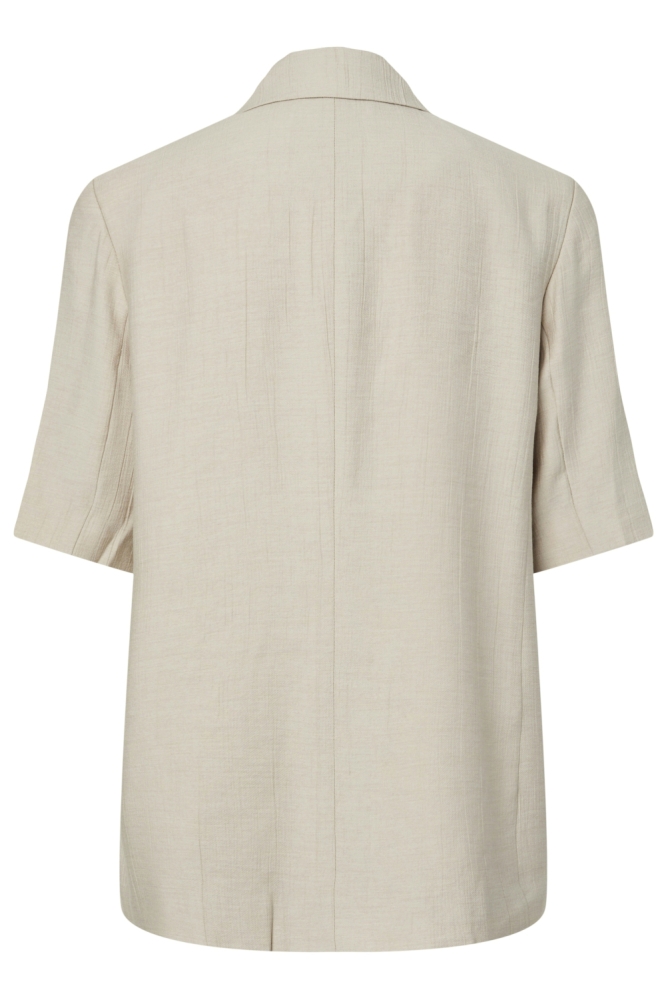 Pieces beige dames blazer | Achteraanzicht