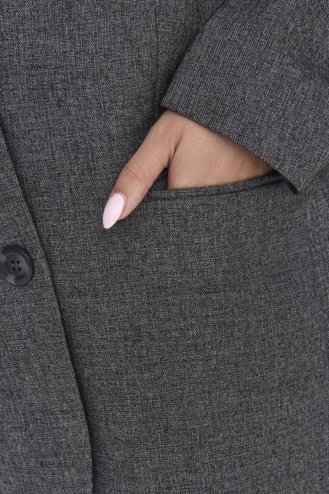 Jacqueline de Yong zwarte dames blazer | Close up