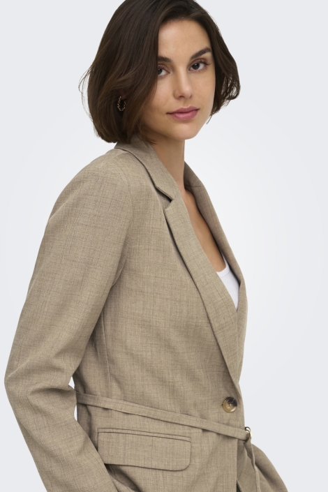 Jacqueline de Yong camel dames blazer | Close up