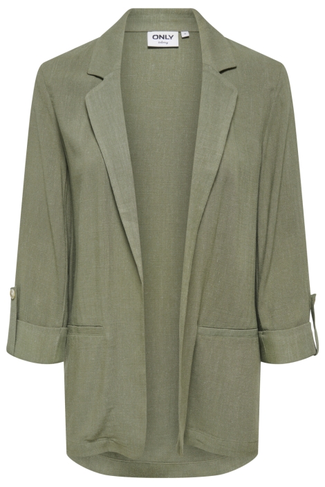 Only groene dames blazer | Vooraanzicht