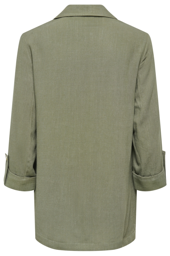 Only groene dames blazer | Achteraanzicht
