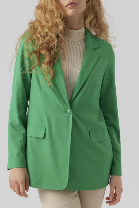 Vero Moda groene dames blazer | Close up