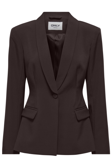 Only Blazer ONLASTRID L/S SCULPTURE BLAZER CC T 15376791 CHOCOLATE TORTE