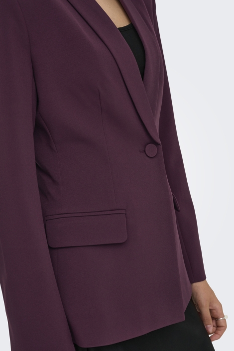 Only bordeaux dames blazer | Close up