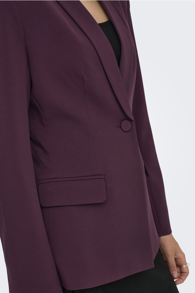 Only bordeaux dames blazer | Close up