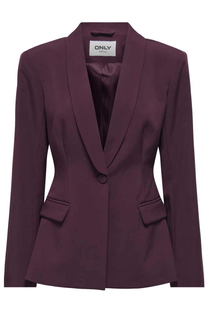 Only bordeaux dames blazer | Vooraanzicht