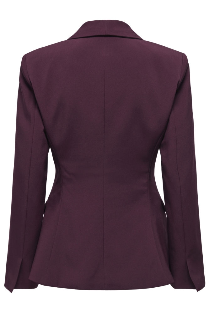 Only bordeaux dames blazer | Achteraanzicht