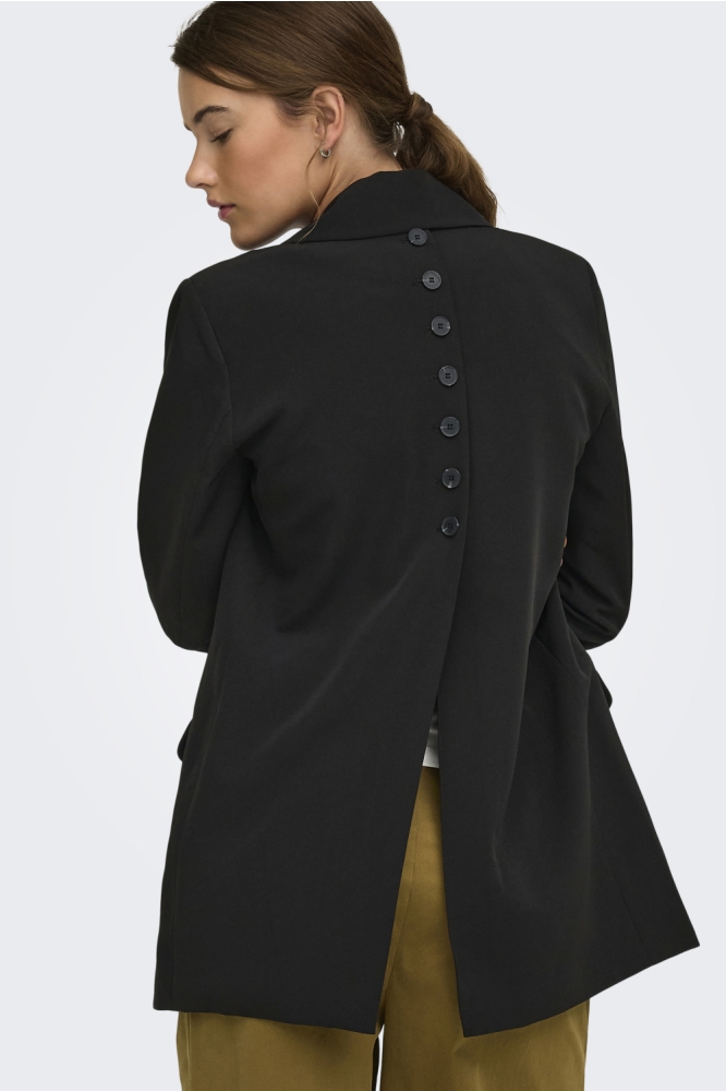 Only zwarte dames blazer | Model achteraanzicht