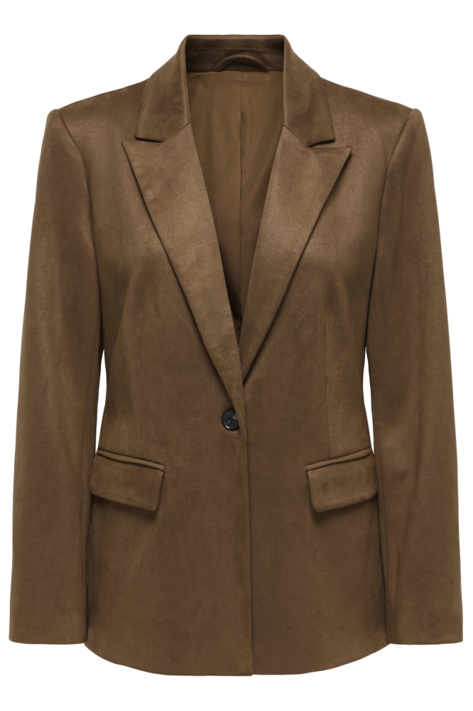 Only bruine dames blazer | Vooraanzicht