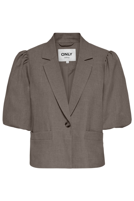 Only taupe dames blazer | Vooraanzicht