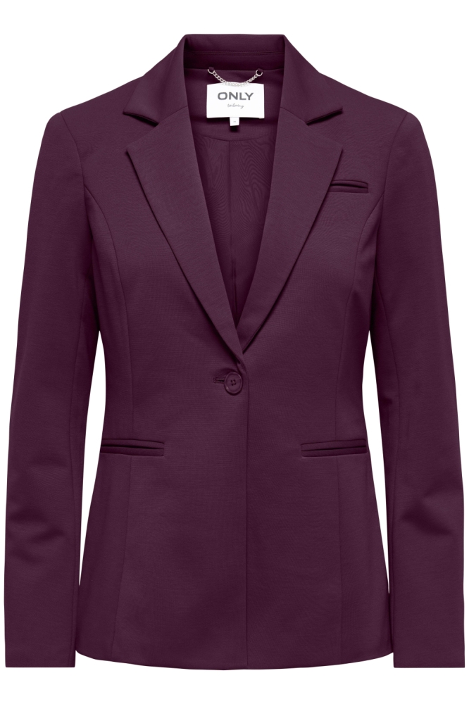 Only bordeaux dames blazer | Vooraanzicht