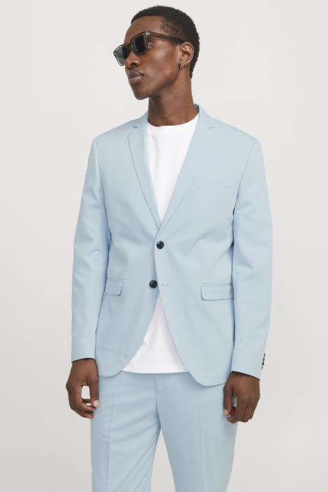 Jack & Jones blauwe heren colbert | Model vooraanzicht