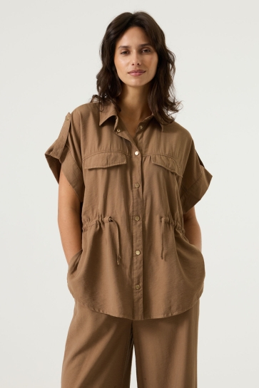 Garcia Blouse BLOUSE O260096 5232 Soft Taupe