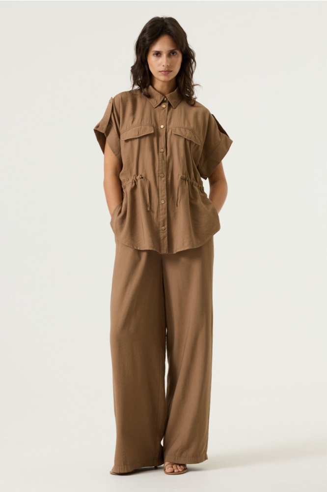 Garcia taupe dames blouse | Model