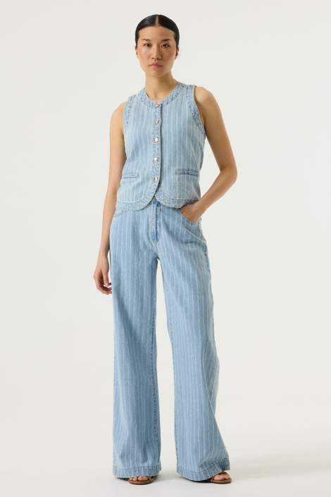 Garcia blauwe dames gilet | Model