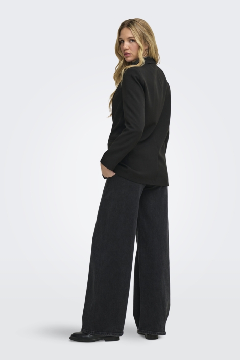 Jacqueline de Yong zwarte dames blazer | Model