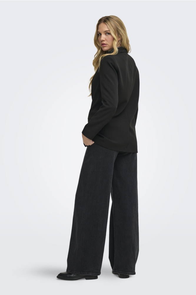 Jacqueline de Yong zwarte dames blazer | Model