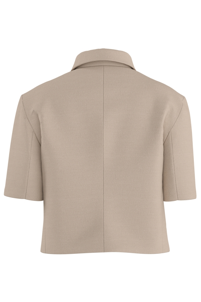 Hypedrop beige dames blazer | Achteraanzicht