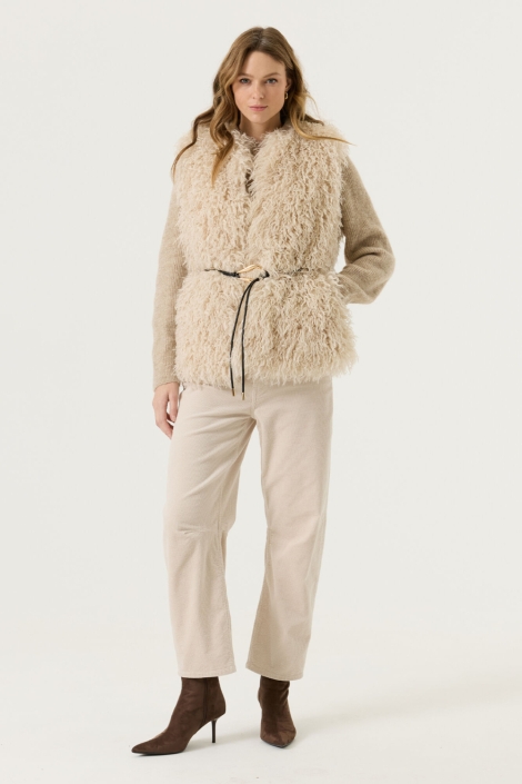 Garcia beige dames gilet | Model