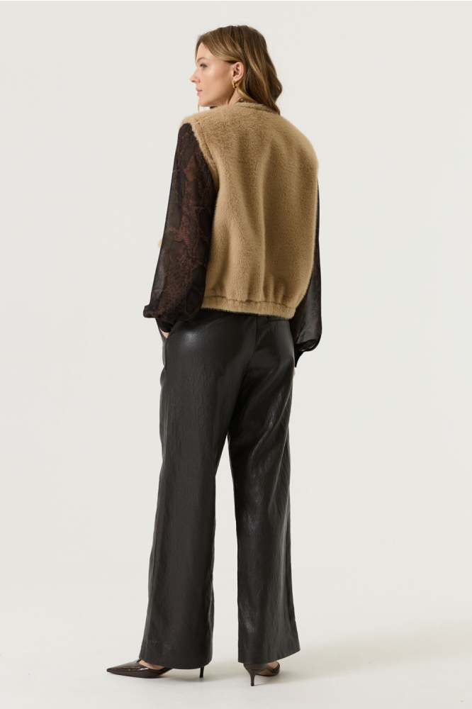 Garcia beige dames gilet | Model