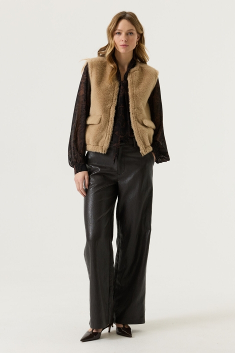 Garcia beige dames gilet | Model