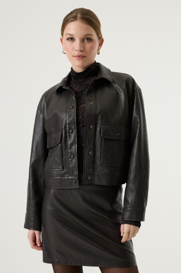 Garcia Jas LEATHER LOOK JAS W260093 4525 pinecone