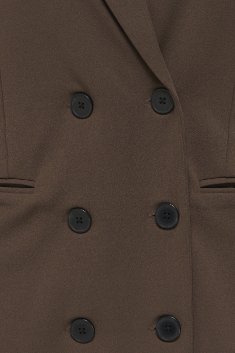 Jacqueline de Yong bruine dames jurk | Close up