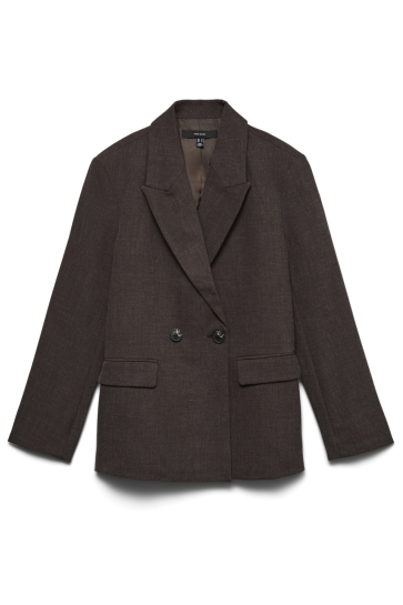 Vero Moda Blazer VMBESTIE LS LOOSE BLAZER NOOS 10341616 Chocolate Torte/MELANGE