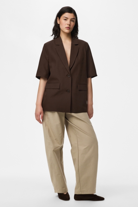 Pieces bruine dames blazer | Model