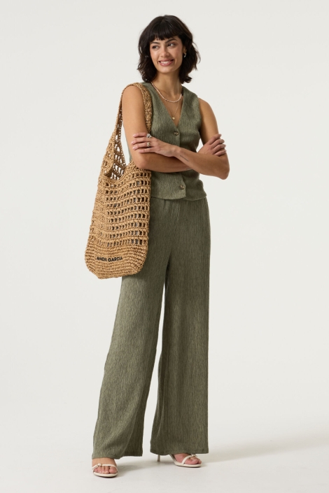 Garcia groene dames gilet | Model