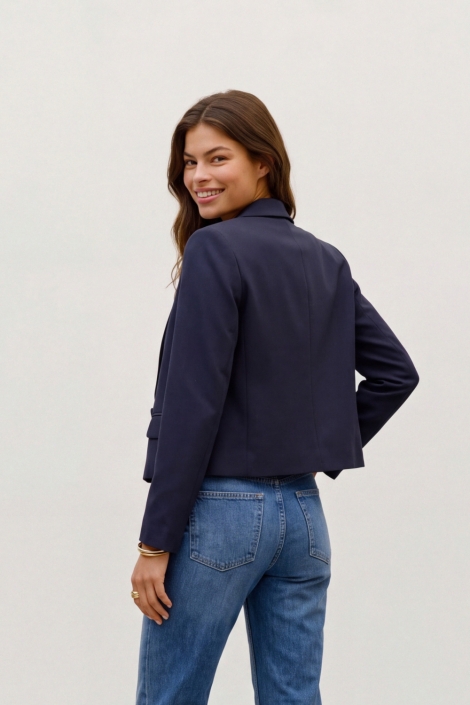 Vero Moda blauwe dames blazer | Achteraanzicht