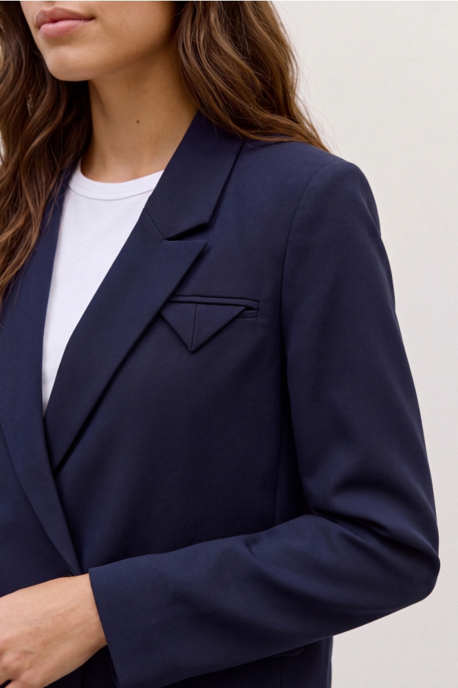 Vero Moda blauwe dames blazer | Close up
