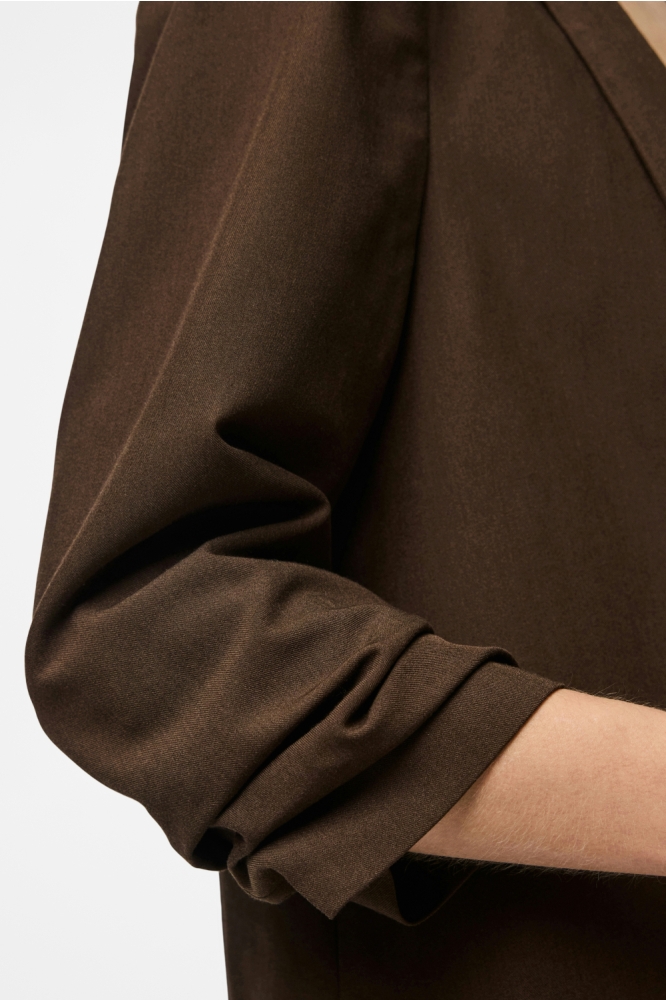Pieces bruine dames blazer | Close up