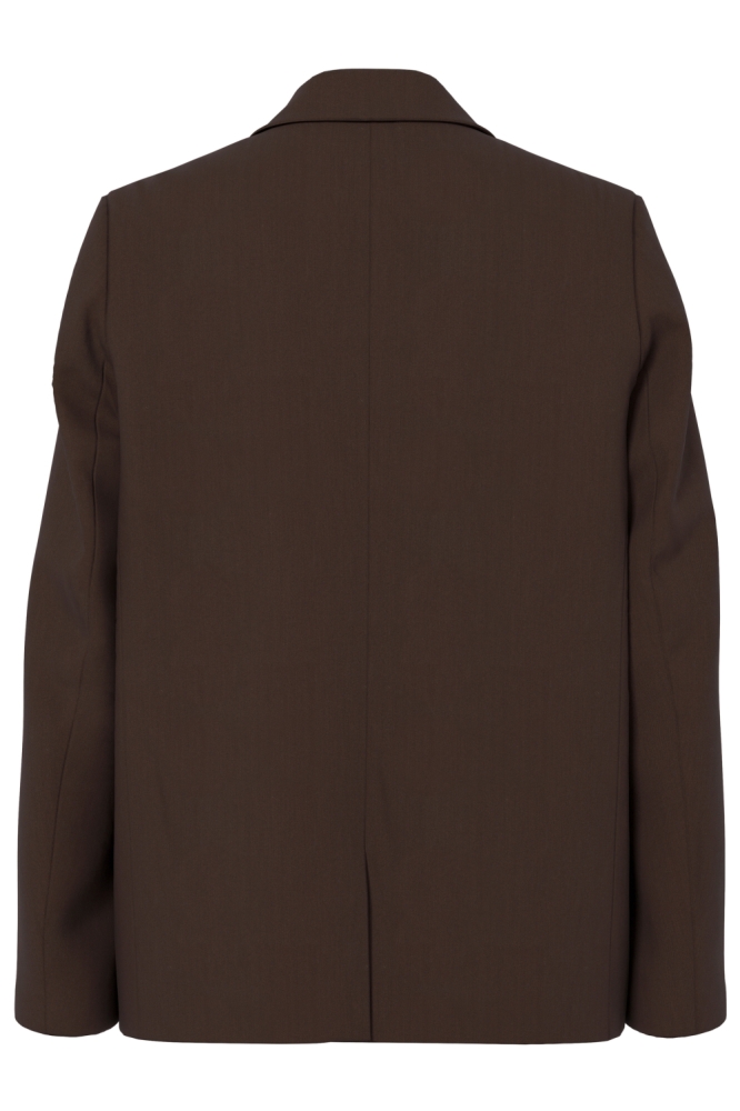 Pieces bruine dames blazer | Achteraanzicht