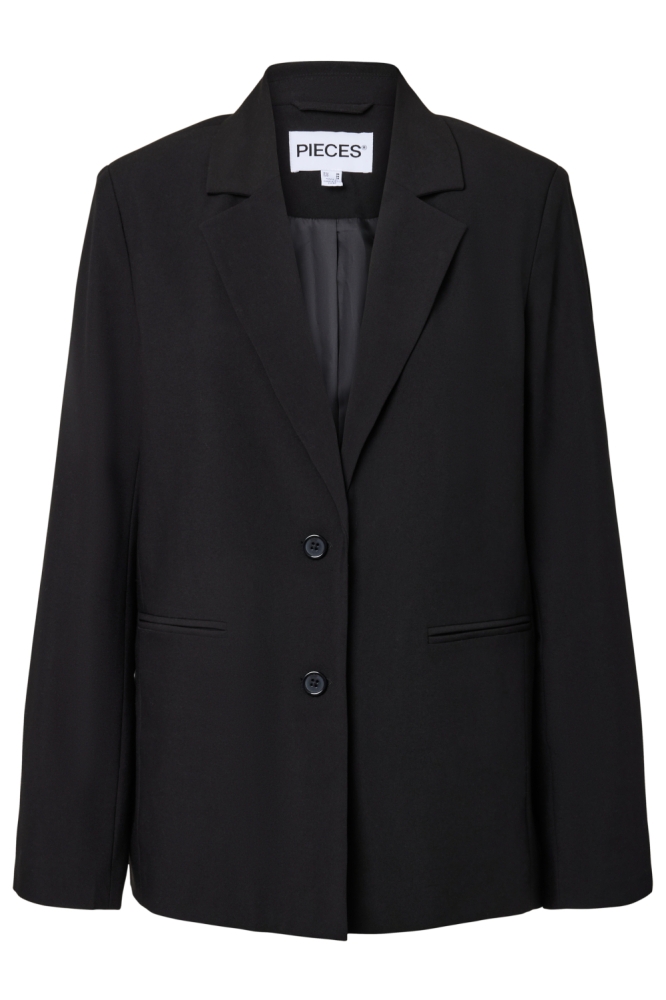 Pieces zwarte dames blazer | Vooraanzicht