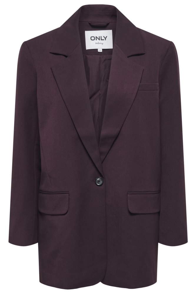 Only bordeaux dames blazer | Vooraanzicht