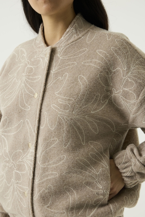 Garcia beige dames jas | Close up