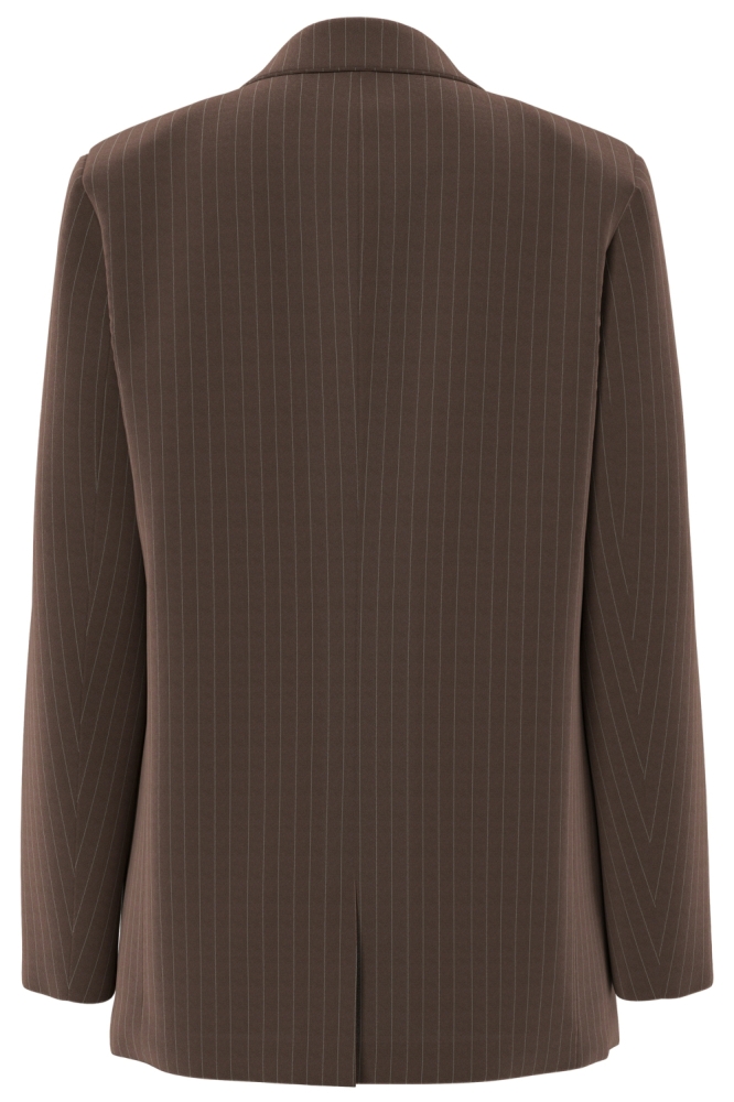 Pieces bruine dames blazer | Achteraanzicht