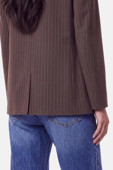 Pieces bruine dames blazer | Close up