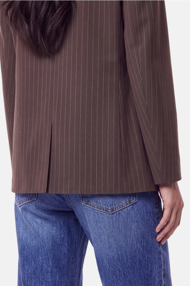 Pieces bruine dames blazer | Close up