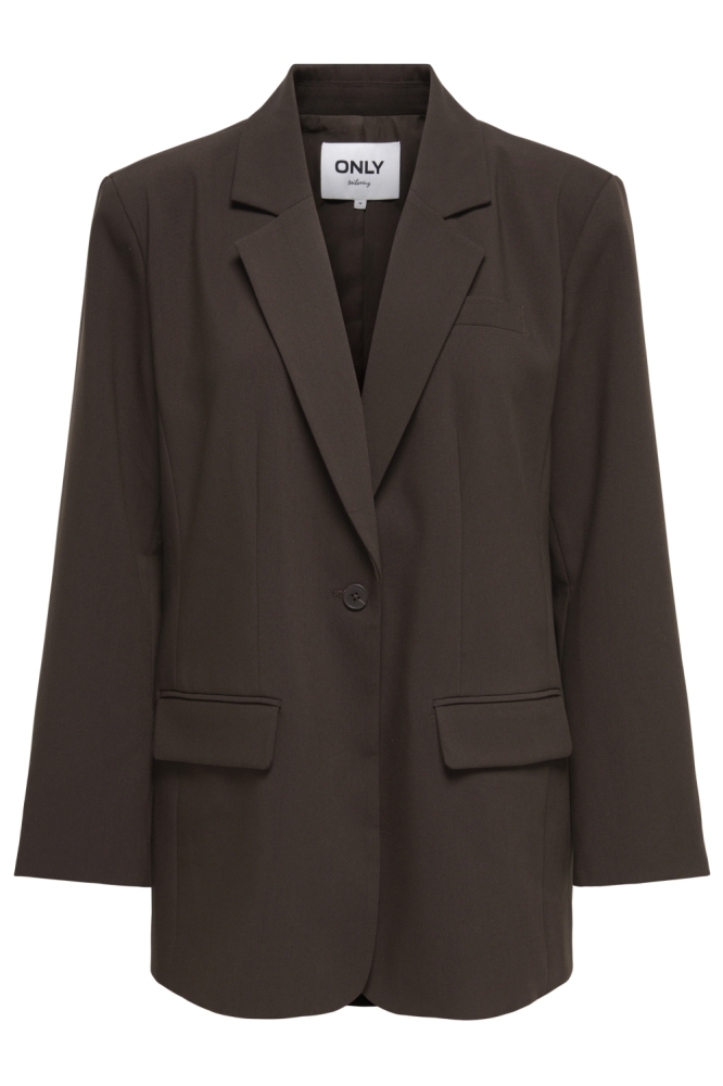 Only bruine dames blazer | Vooraanzicht