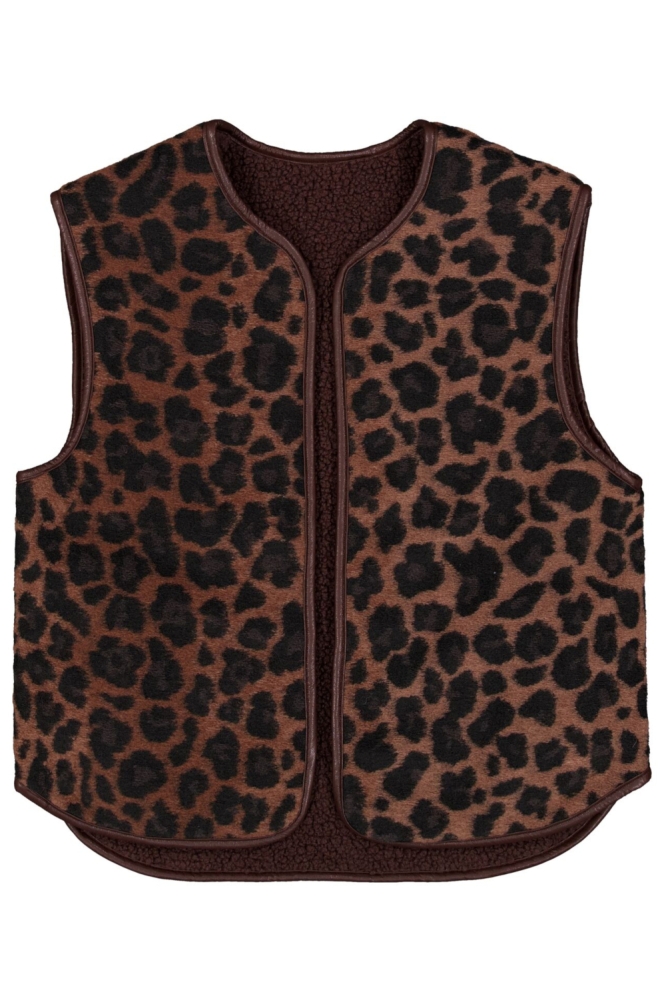 Garcia bruine dames gilet | Vooraanzicht