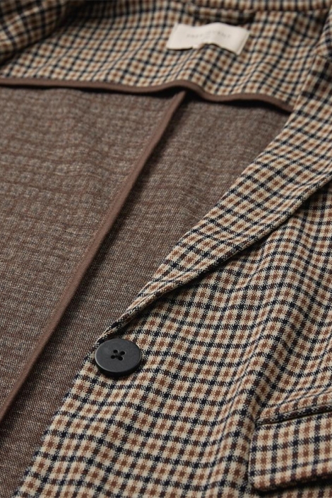 Freequent bruine dames blazer | Close up