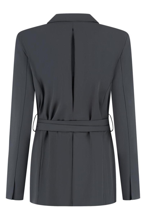 Lady Day grijze dames blazer | Achteraanzicht