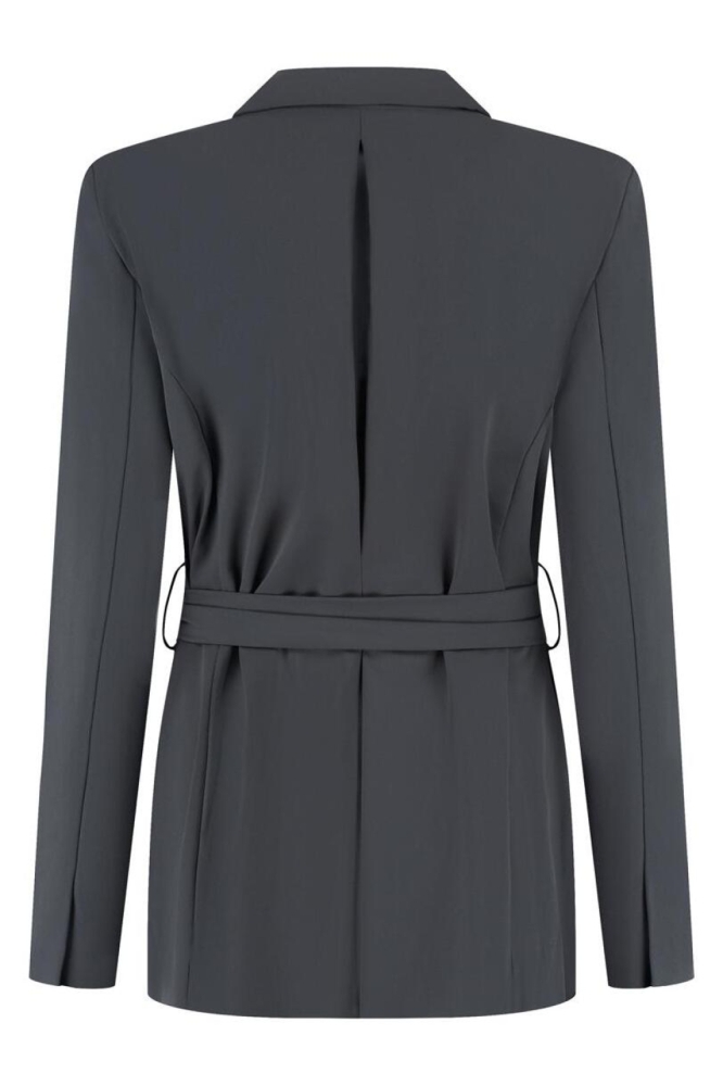 Lady Day grijze dames blazer | Achteraanzicht