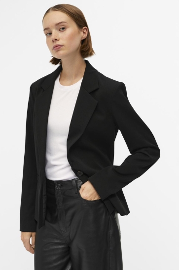 Object OBJLISA L/S BUTTON BLAZER NOOS 23043420 Black