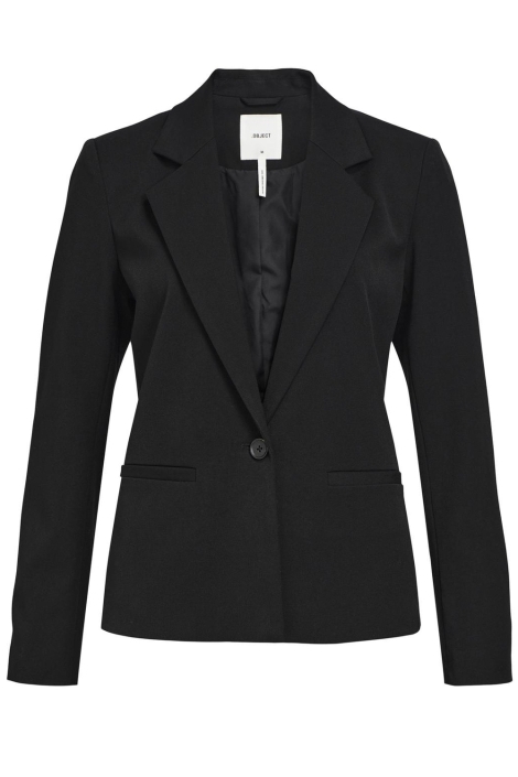 Object zwarte dames blazer | Vooraanzicht