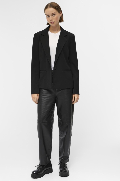 Object zwarte dames blazer | Model