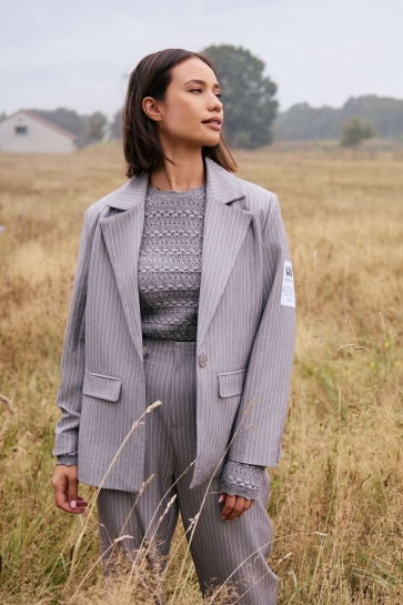 Lofty Manner BLAZER LISET PK44 553 Grey white